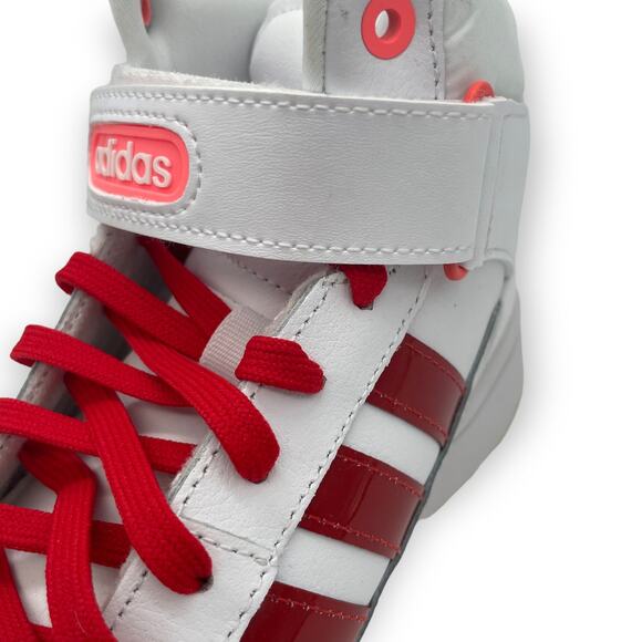 Adidas Originals Forum Mid Women's Sneaker, Red/Pink, Size 9, Eco-Friendly - Picture 5 of 13